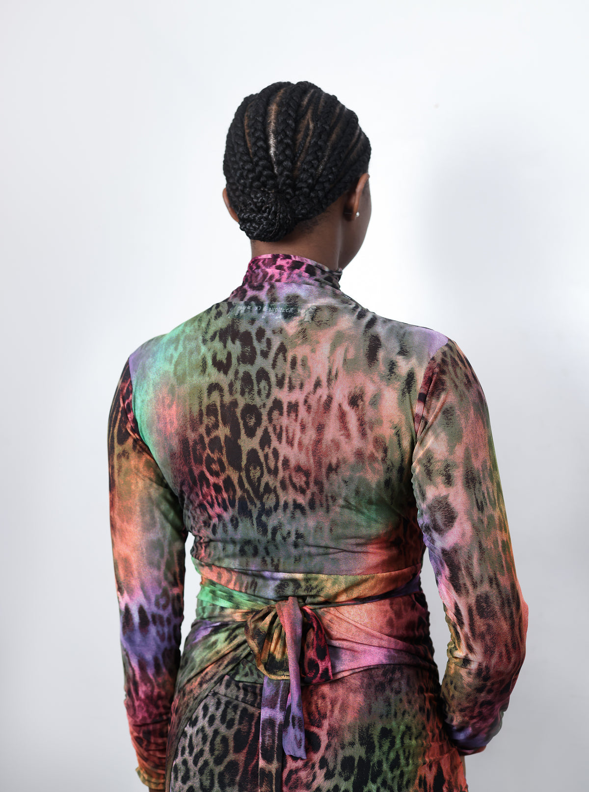 Multi-Print Mesh Dress