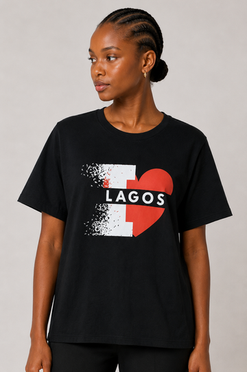 I Love Lagos Cotton T-Shirt