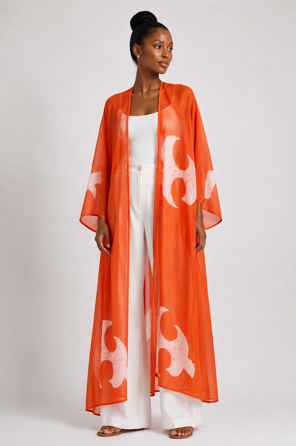 Adire Chiffon Kimono (AKOKO-NAN)