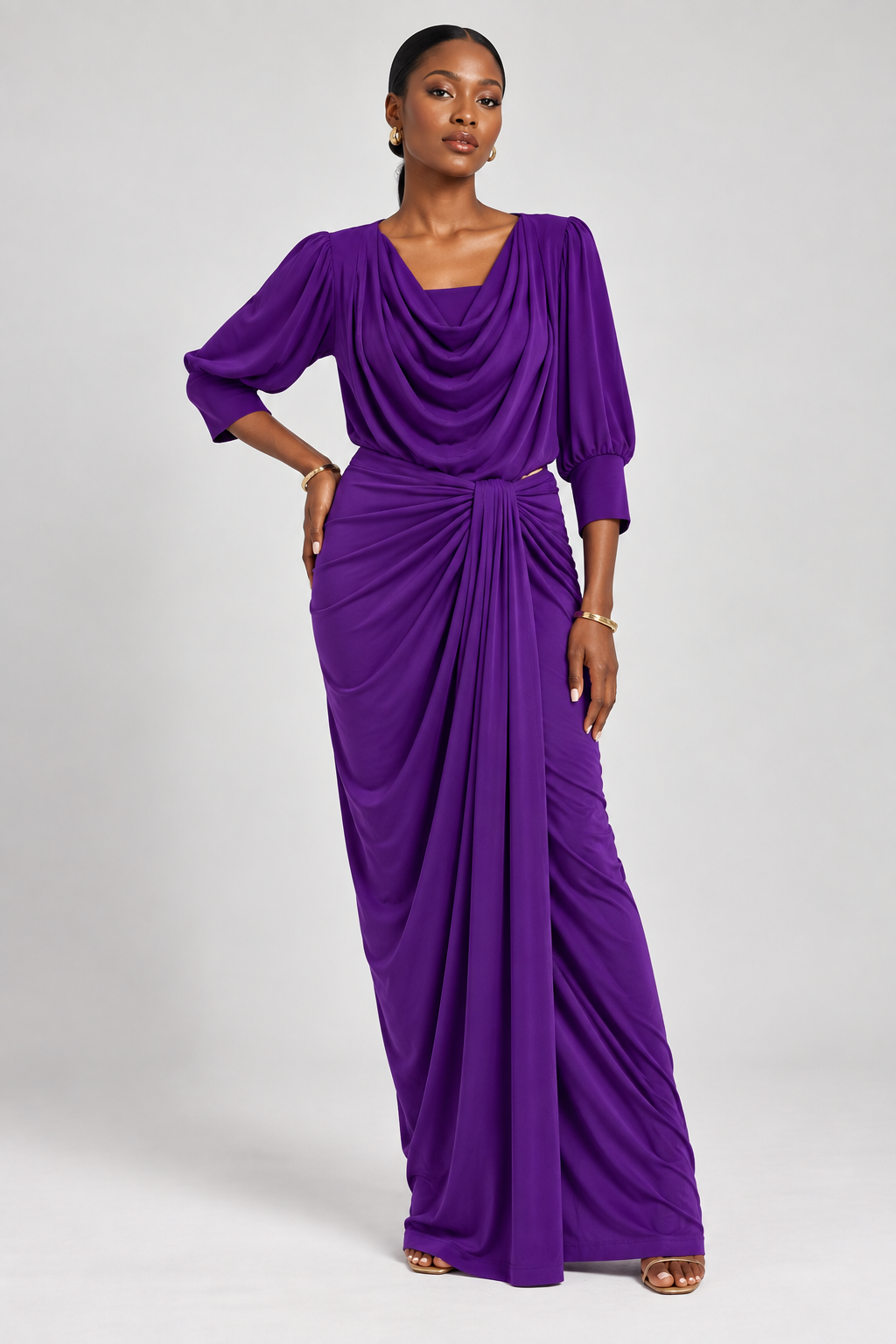 Cowl-Neck Iro and Buba