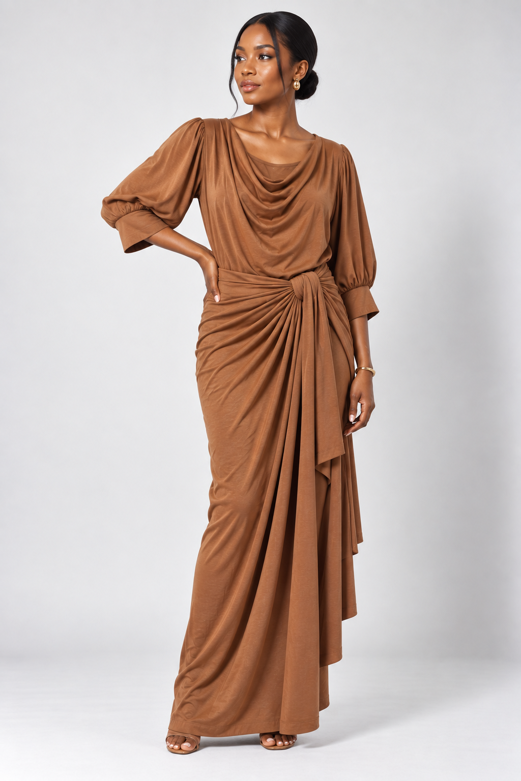 Cowl-Neck Iro and Buba