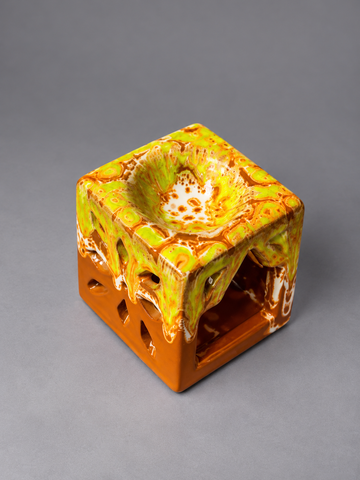 Ceramic Cube Oil Burner & Tealight Holder