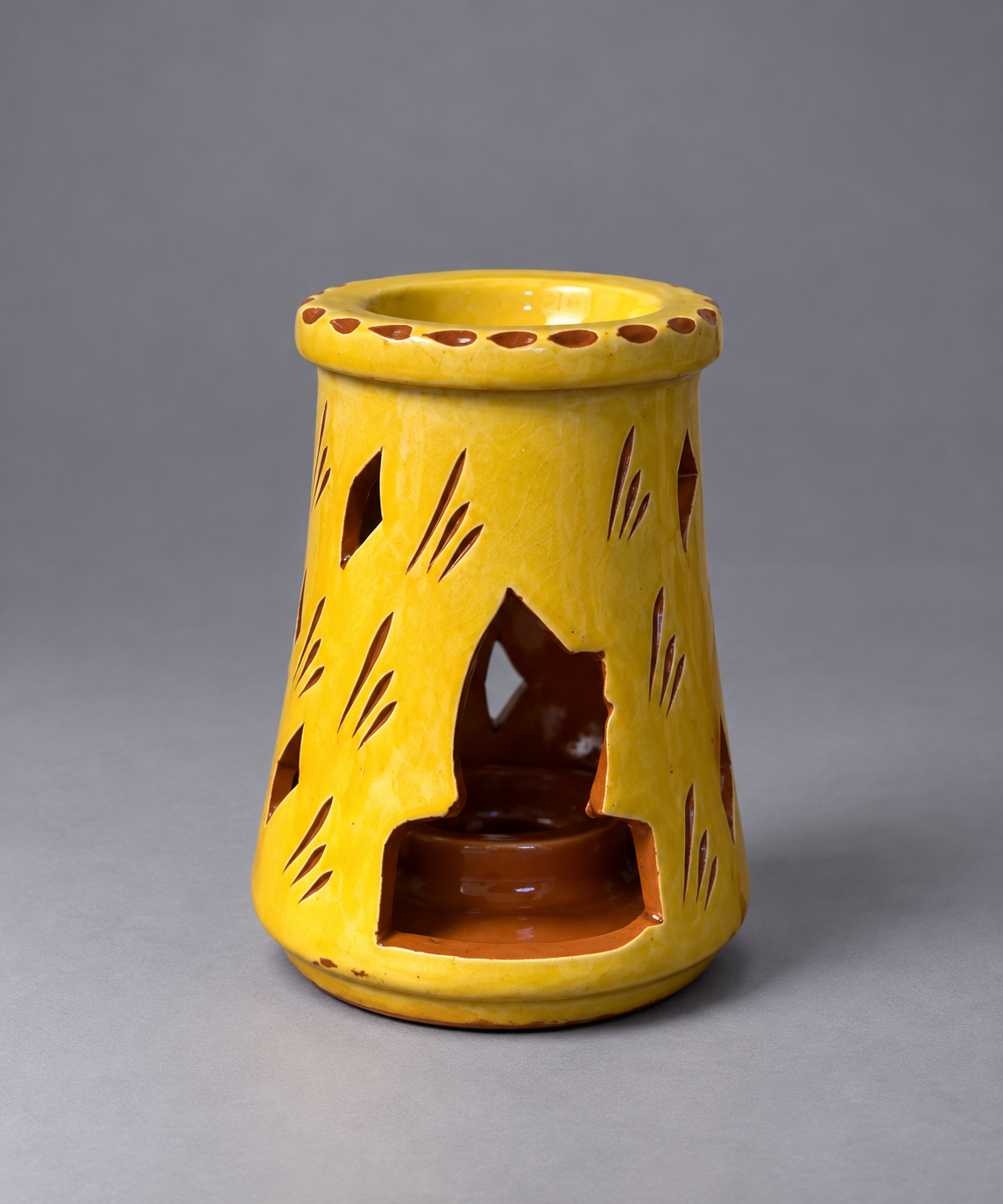 Glazed Ceramic Essential Oil Burner & Wax Warmer