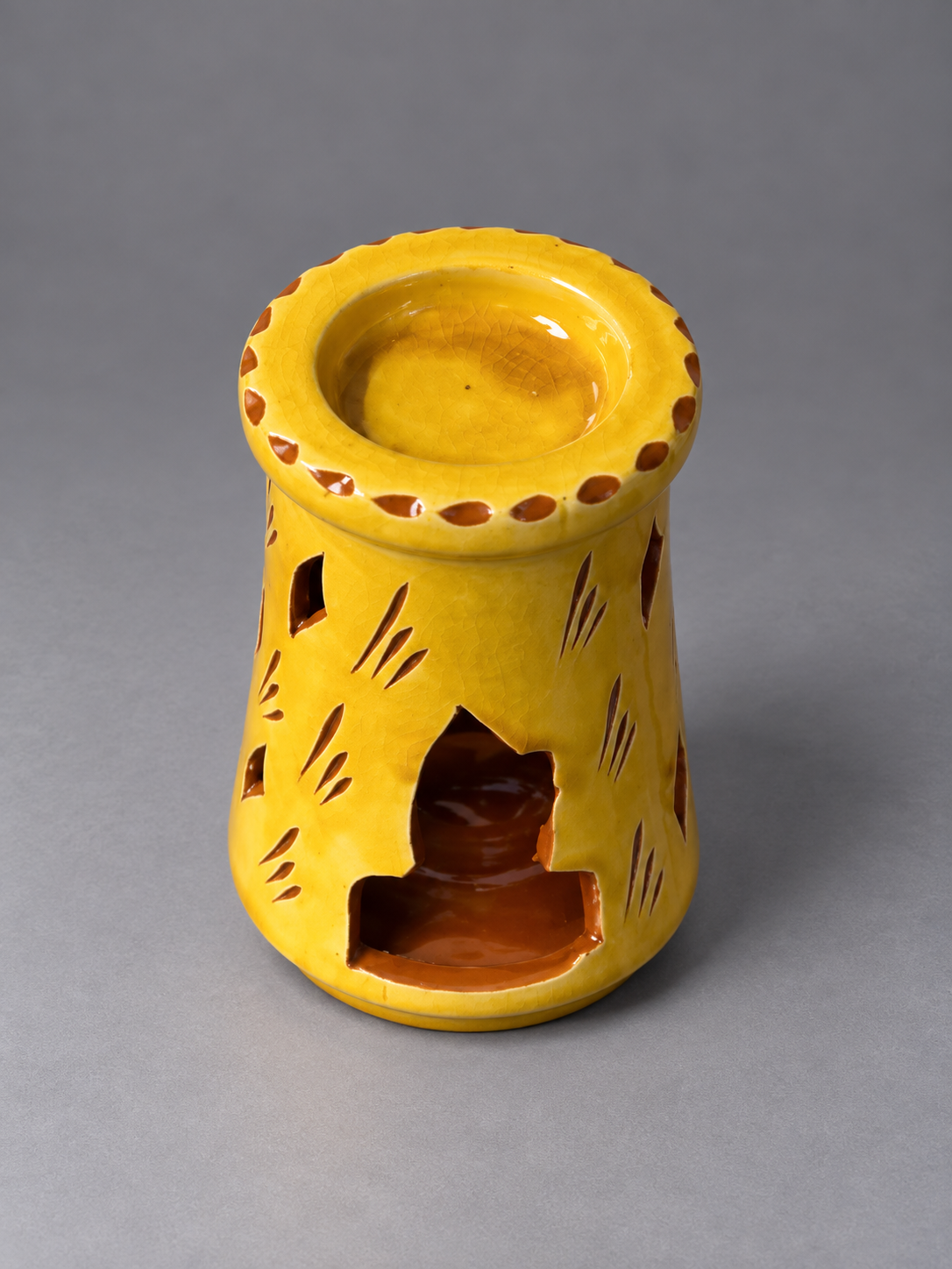 Glazed Ceramic Essential Oil Burner & Wax Warmer