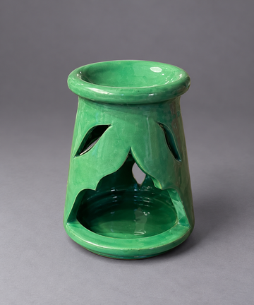 Glazed Ceramic Essential Oil Burner & Wax Warmer