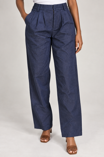 Thick denim trouser