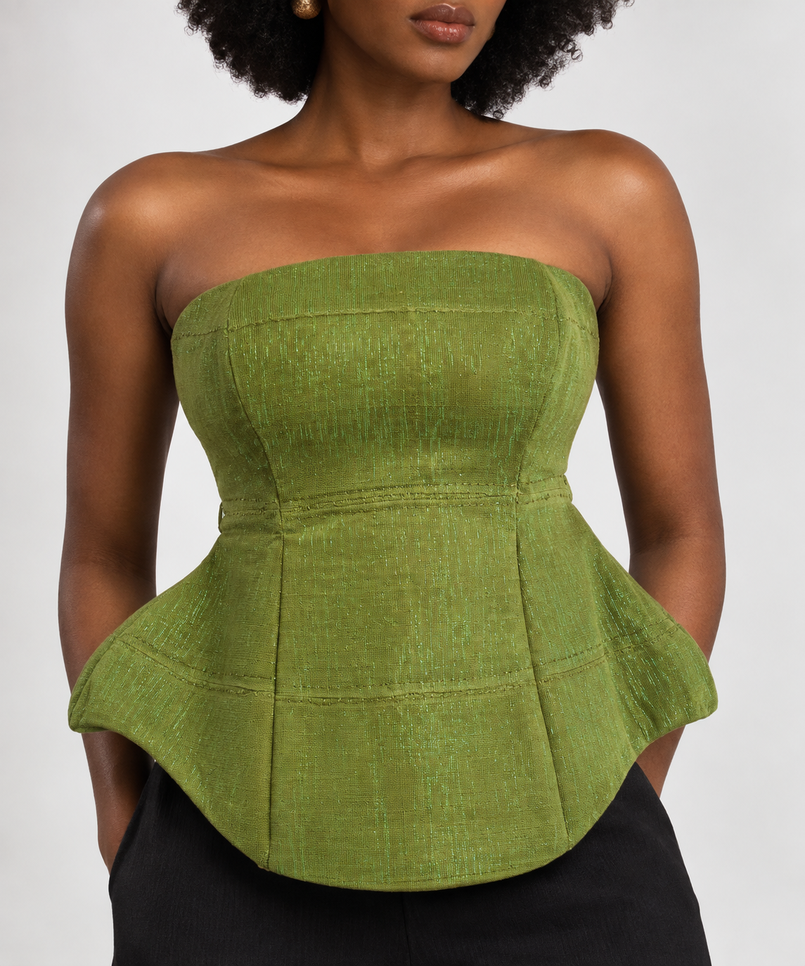Aso-oke Corset Top