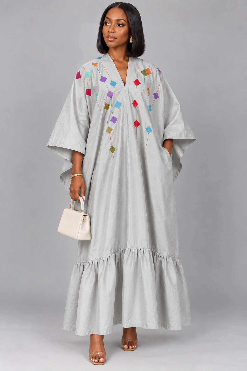 Silk paint dress