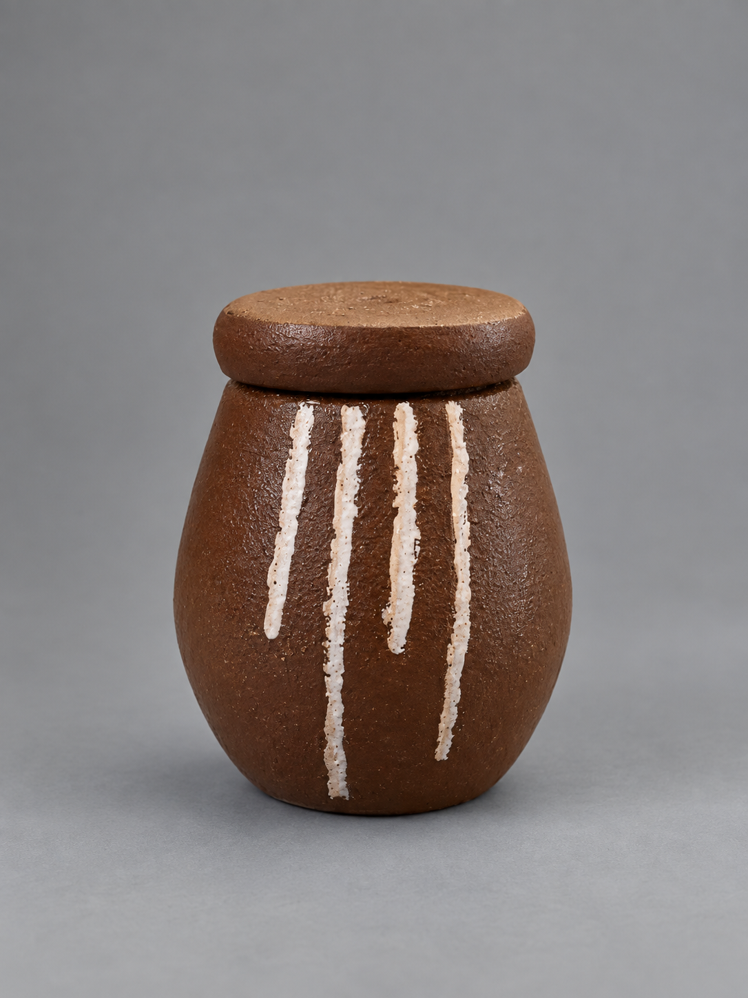 Scented Candle In Handcrafted Clay Vessel