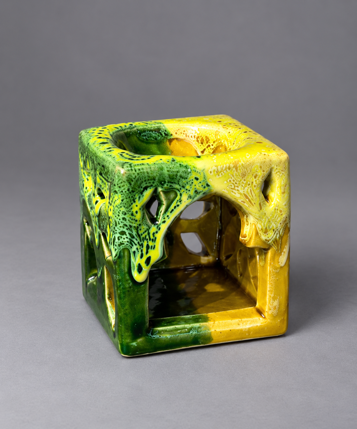 Ceramic Cube Oil Burner & Tealight Holder