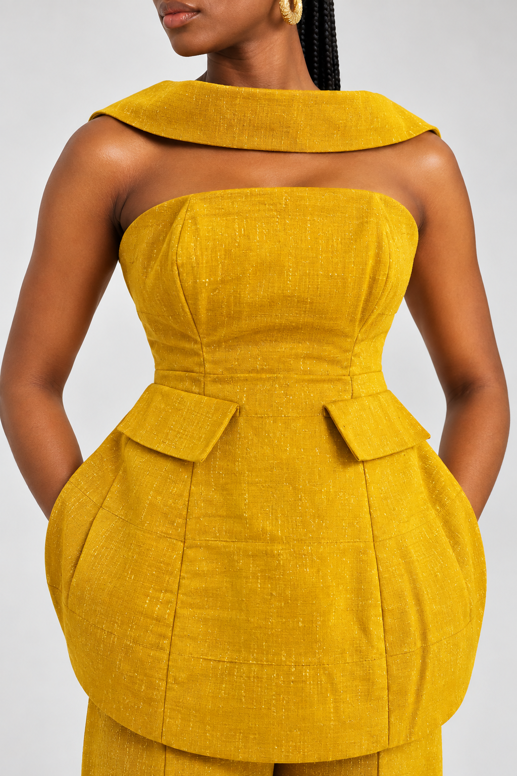 Aso-oke corset dress