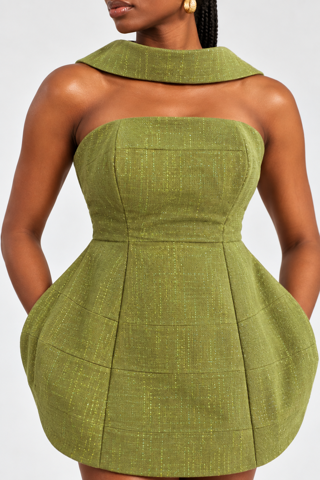 Aso-oke corset dress
