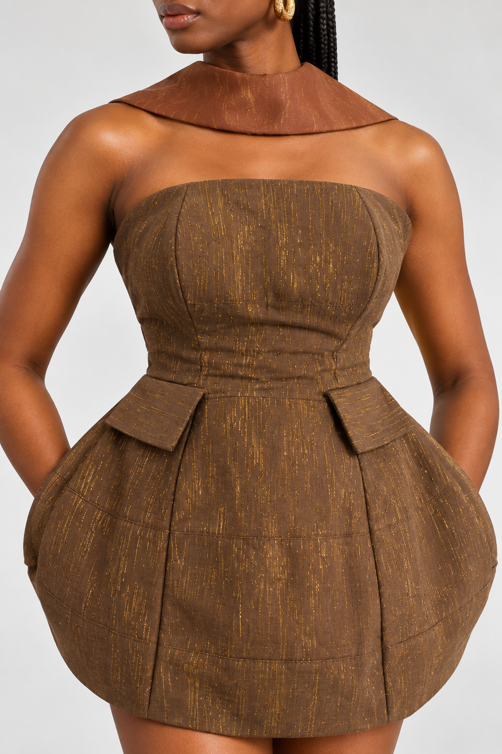 Aso-oke corset dress