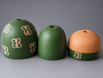 Handcrafted Terracotta Clay Lamp Holder Shade