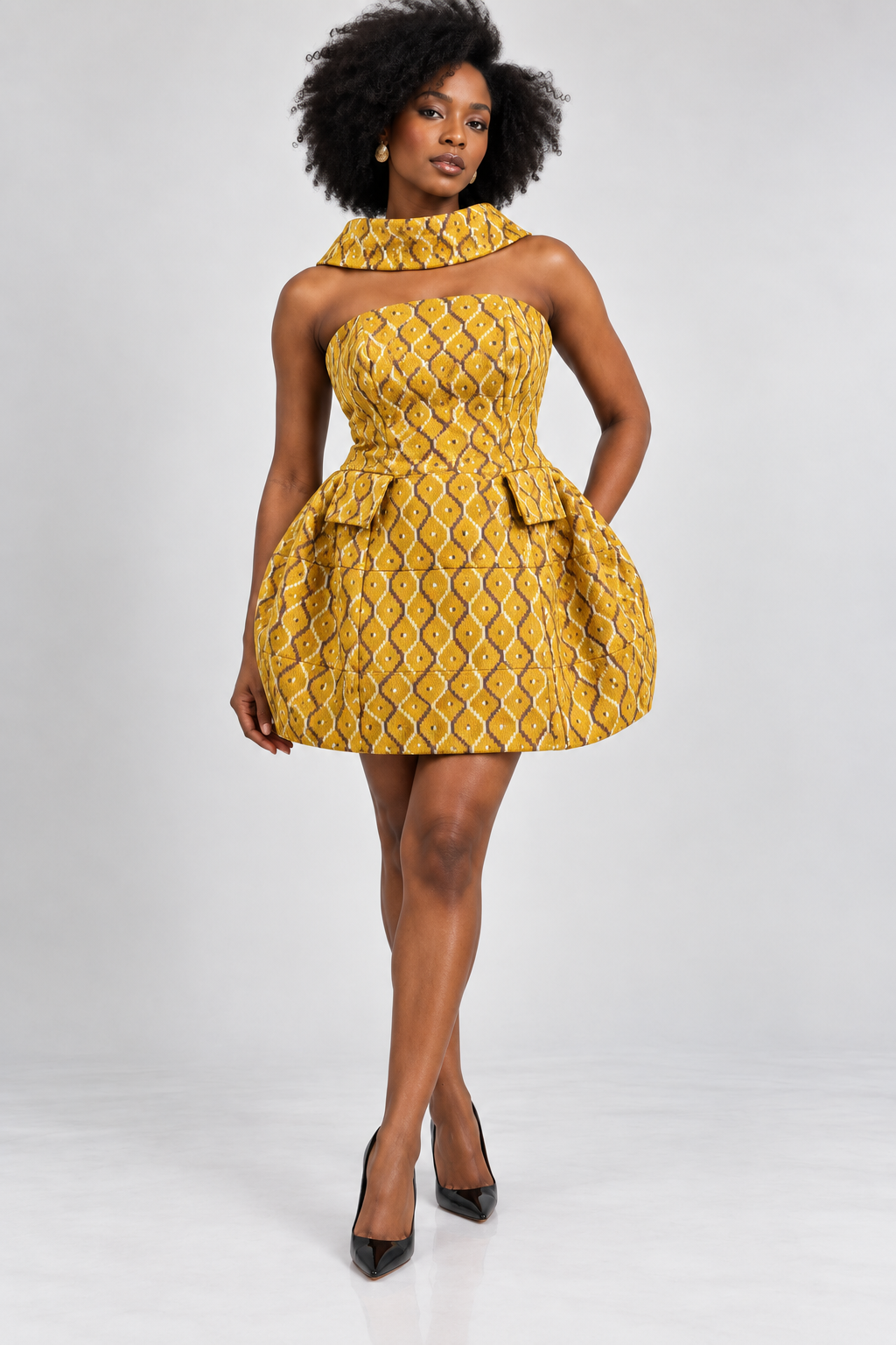 Aso-oke corset dress