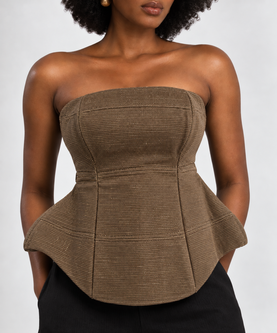 Aso-oke Corset Top