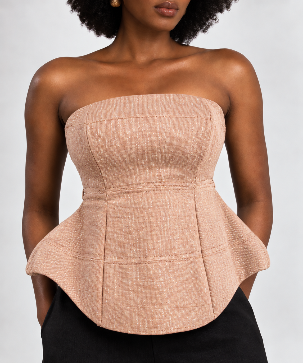Aso-oke Corset Top