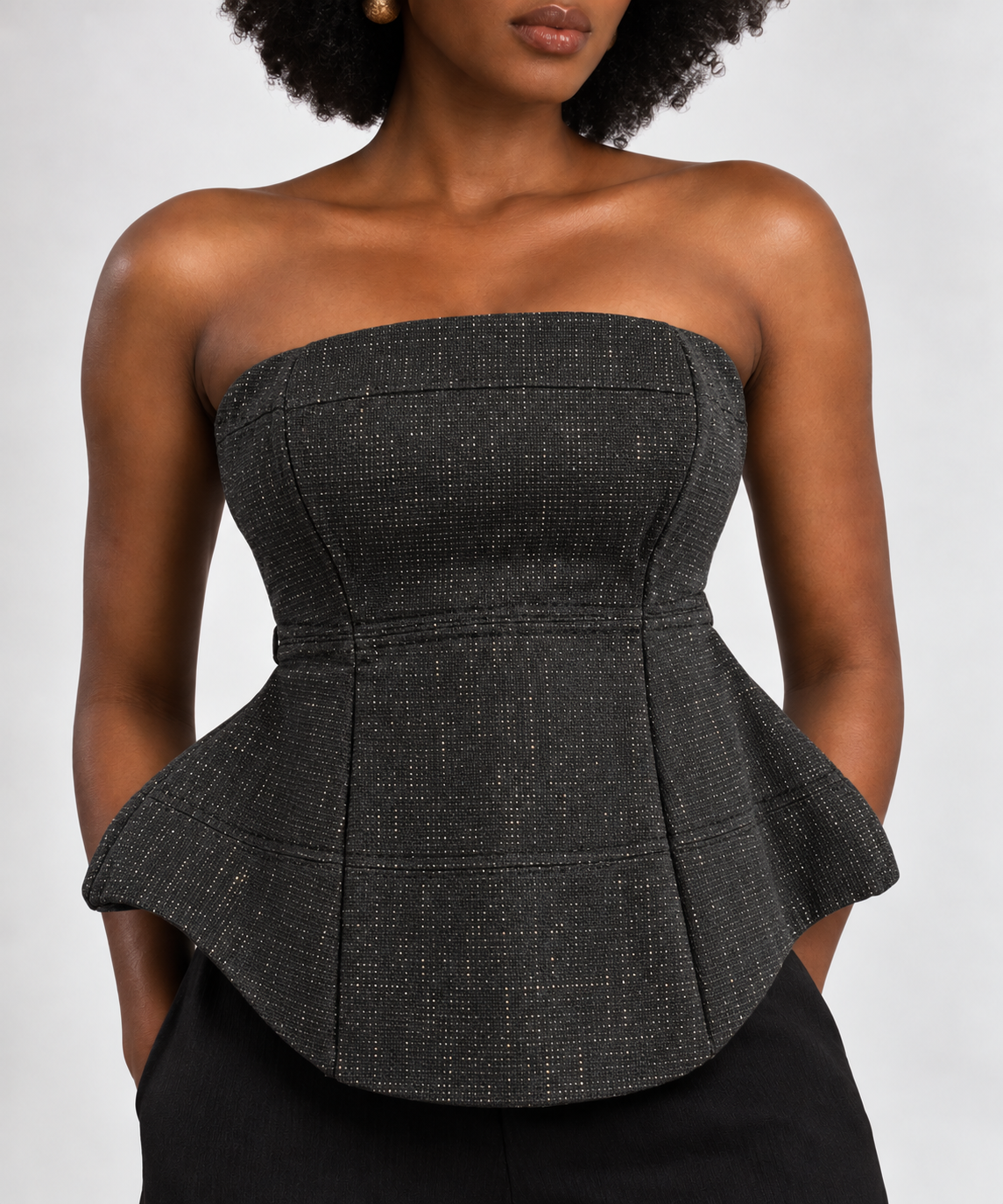 Aso-oke Corset Top