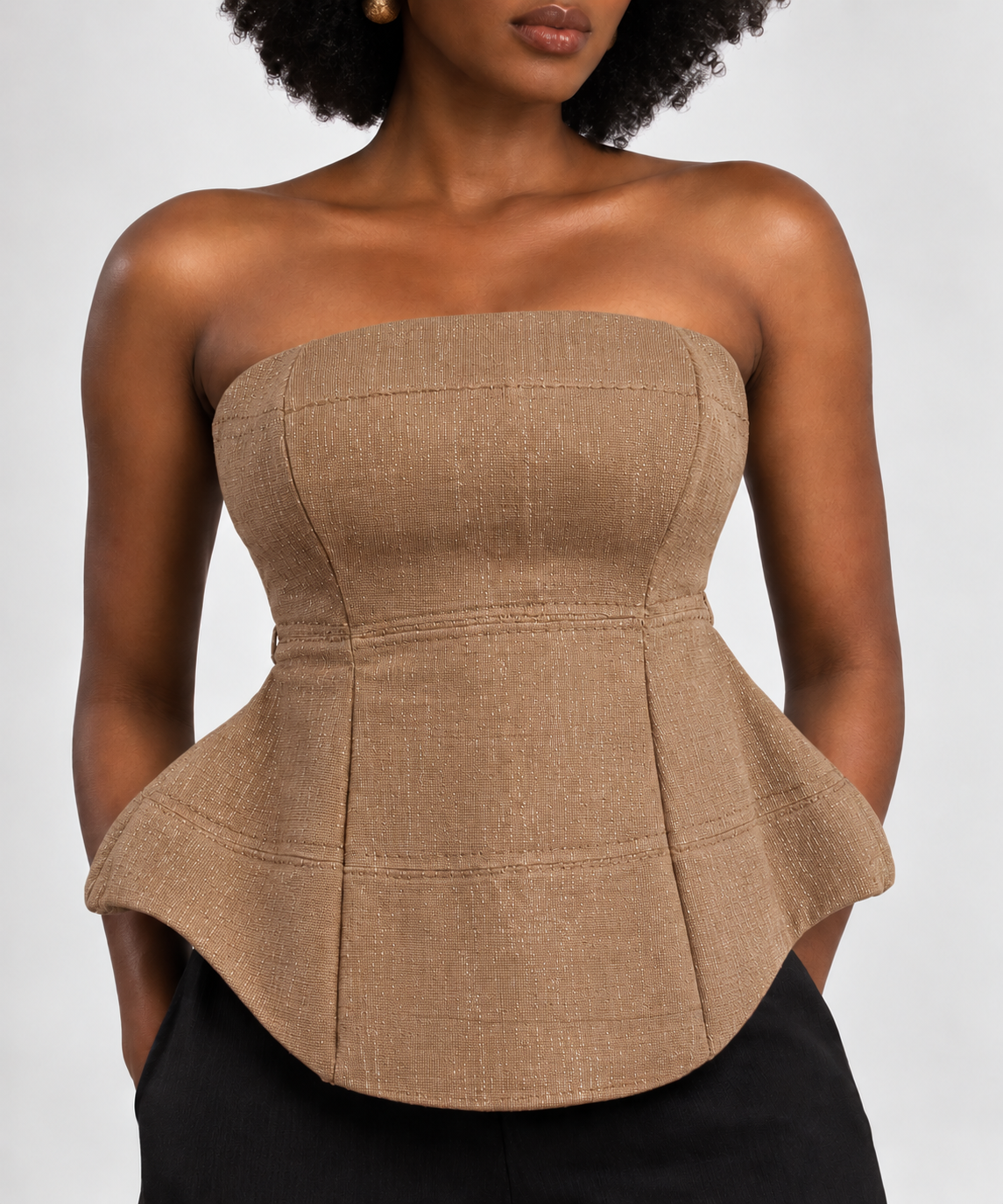 Aso-oke Corset Top