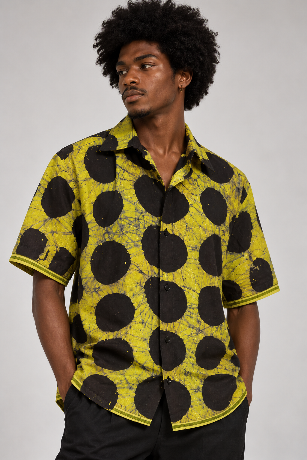 Polka Dot Short-Sleeve Shirt