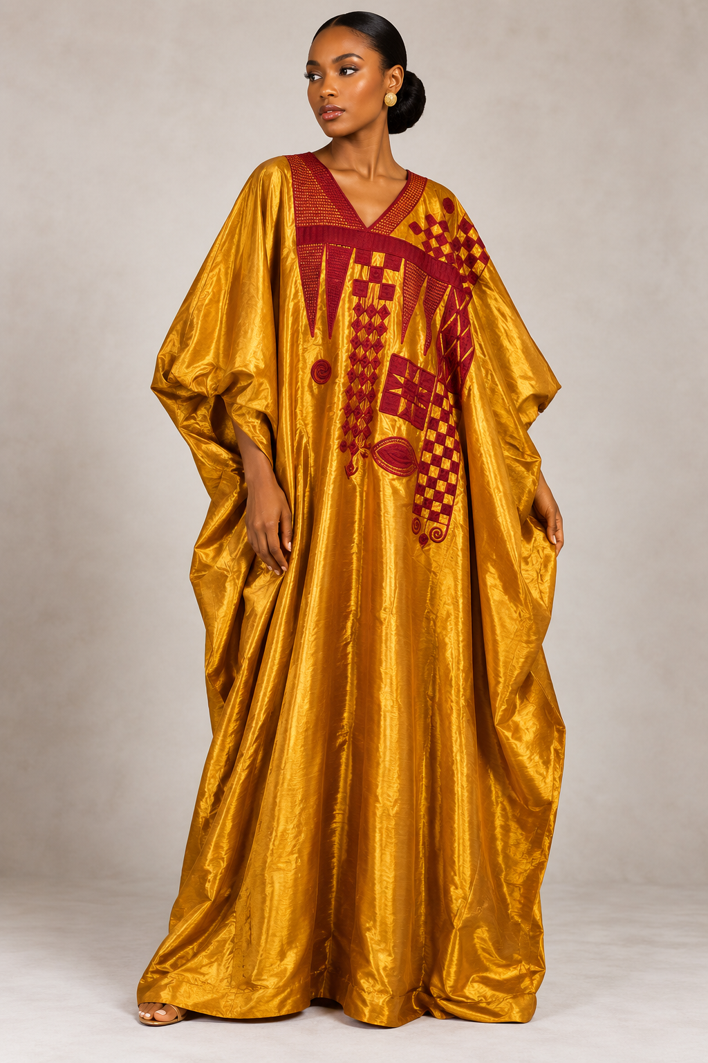 Metallic kaftan