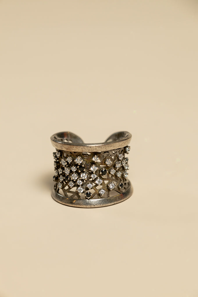 Gold Engraved Statement RIng