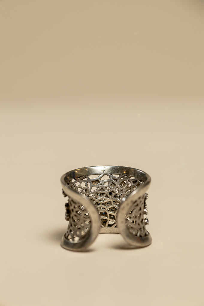 Gold Engraved Statement RIng