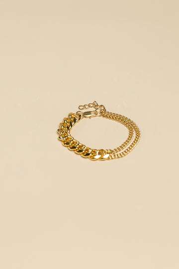 Gold Chain Links Bracelet