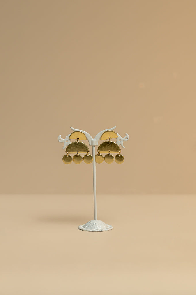 Geometric Circle statement fashion Earrings