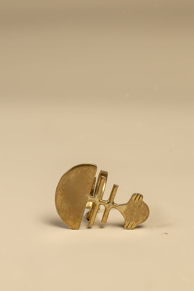 Dakar Fishbone Statement Ring