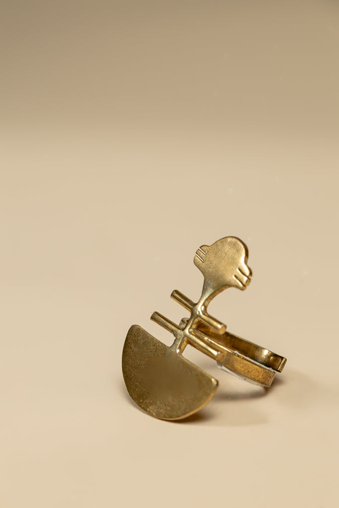 Dakar Fishbone Statement Ring