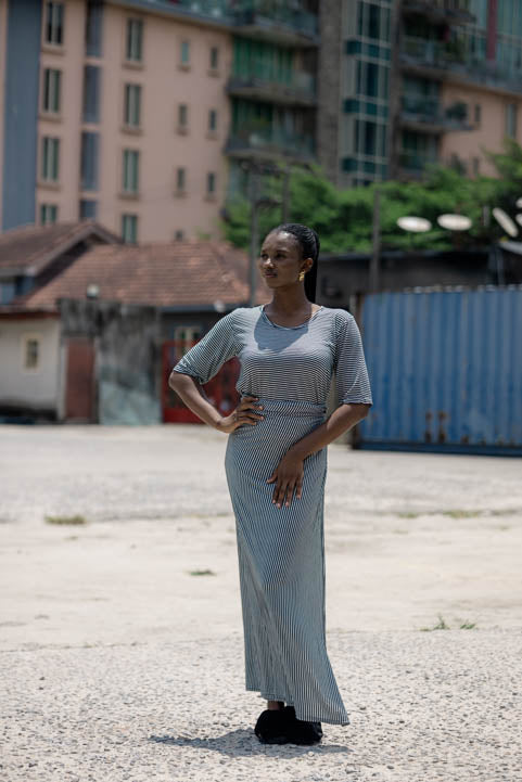 Monochrome Tee Iro and Buba