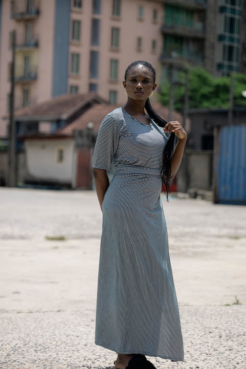 Monochrome Tee Iro and Buba