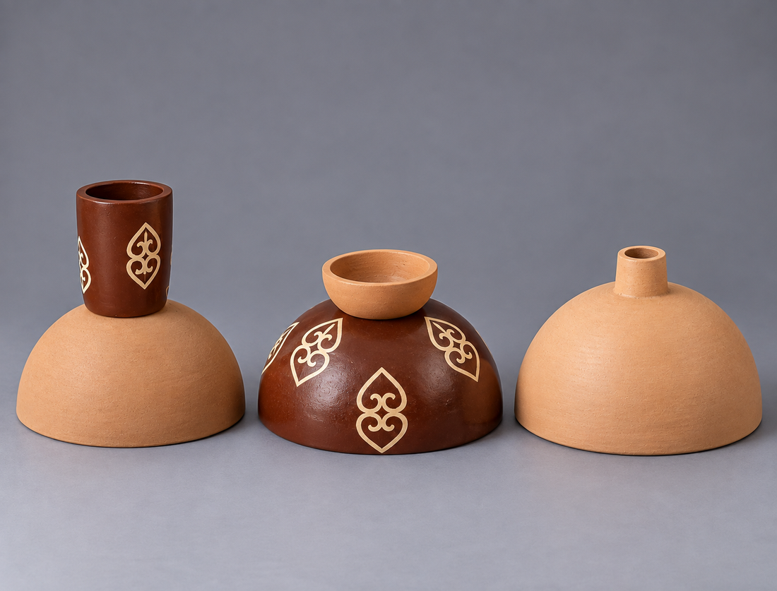 Handcrafted Terracotta Clay Lamp Holder Shade