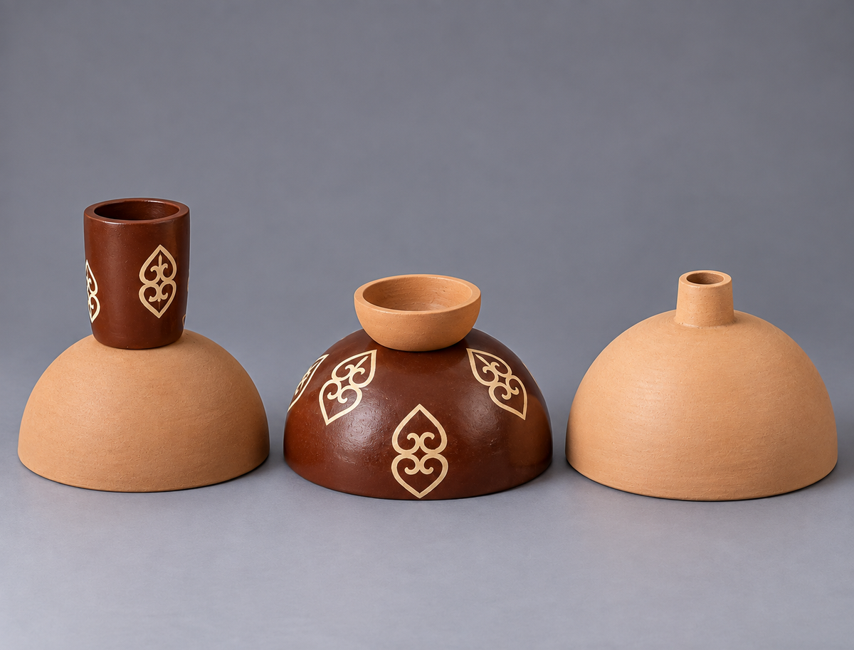 Handcrafted Terracotta Clay Lamp Holder Shade