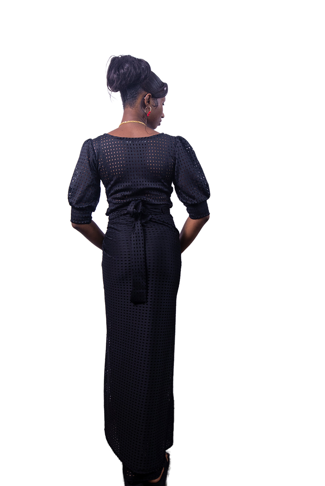 Polka dots Midi Abaya