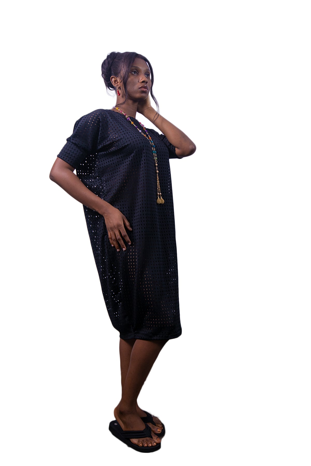 Polka dots Midi Abaya